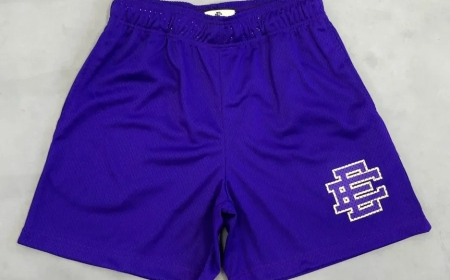 Tonal Purple Eric Shorts Front Review: Bold Color Meets Signature EE Comfort