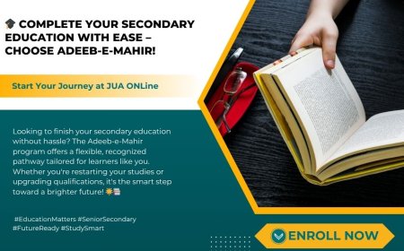 Your Second Chance at Secondary Education: The Role of Adeeb-e-Mahir