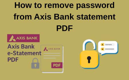 How to Remove Password from Axis Bank Statement PDF Securely