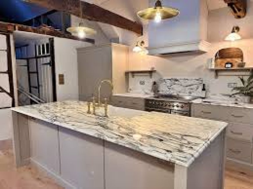 Elegant White-Grey Marble Worktop Designs for Modern Homes