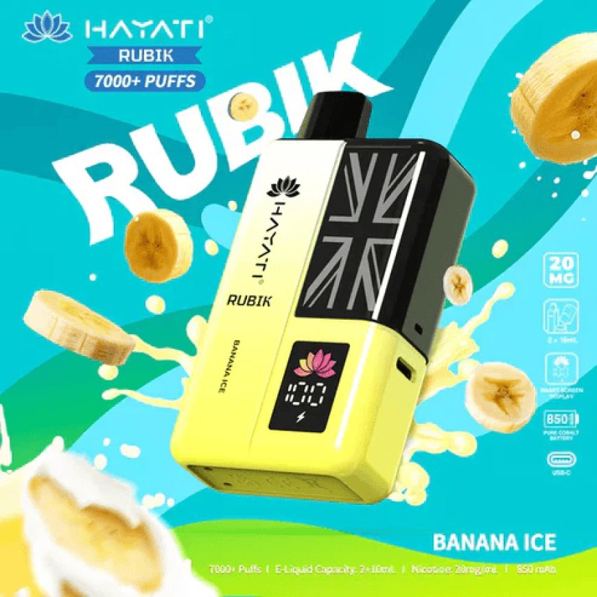 Hayati Rubik 7000 Puffs Box of 5 – Flavourful & Long-Lasting