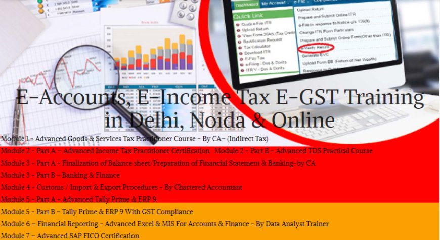 Short-Term Accounting Course in Delhi, GST and Custom Practical Coaching Classes in Delhi,100% Job Guarantee Course by "SLA Consultants""  Free SAP FICO Course